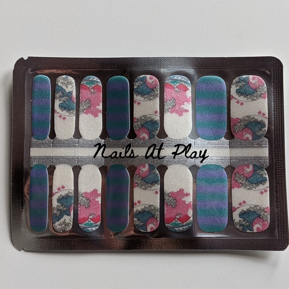 5 for $15 Nail Wraps- Under the Wave - Picture 2 of 5